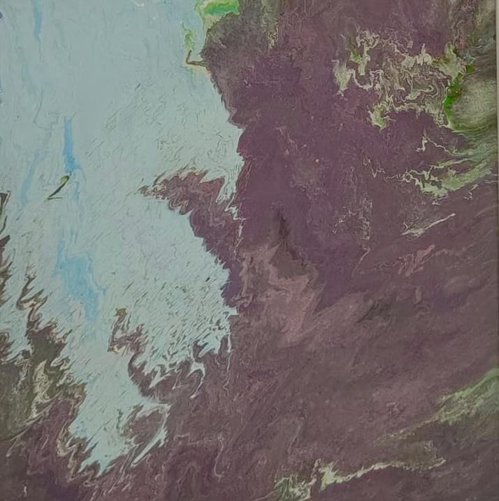 Painting 3 — mauve and blue